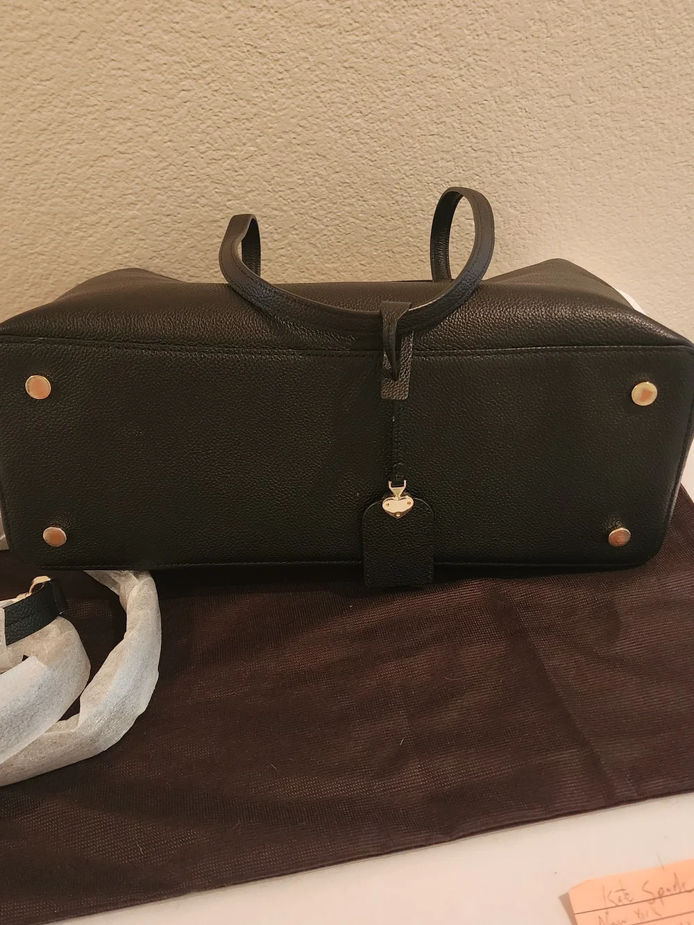 Kate Spade New York Margaux Large Work Tote – Black Pebbled Leather